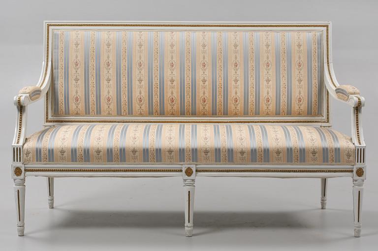 SOFFA, gustaviansk stil, omkring 1900-talets mitt.
