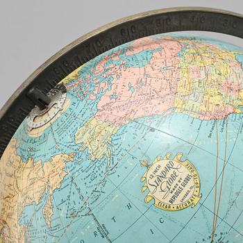 JORDGLOB, "12 inch standard globe", Replogle Globes, Chicago, omkring 1940.