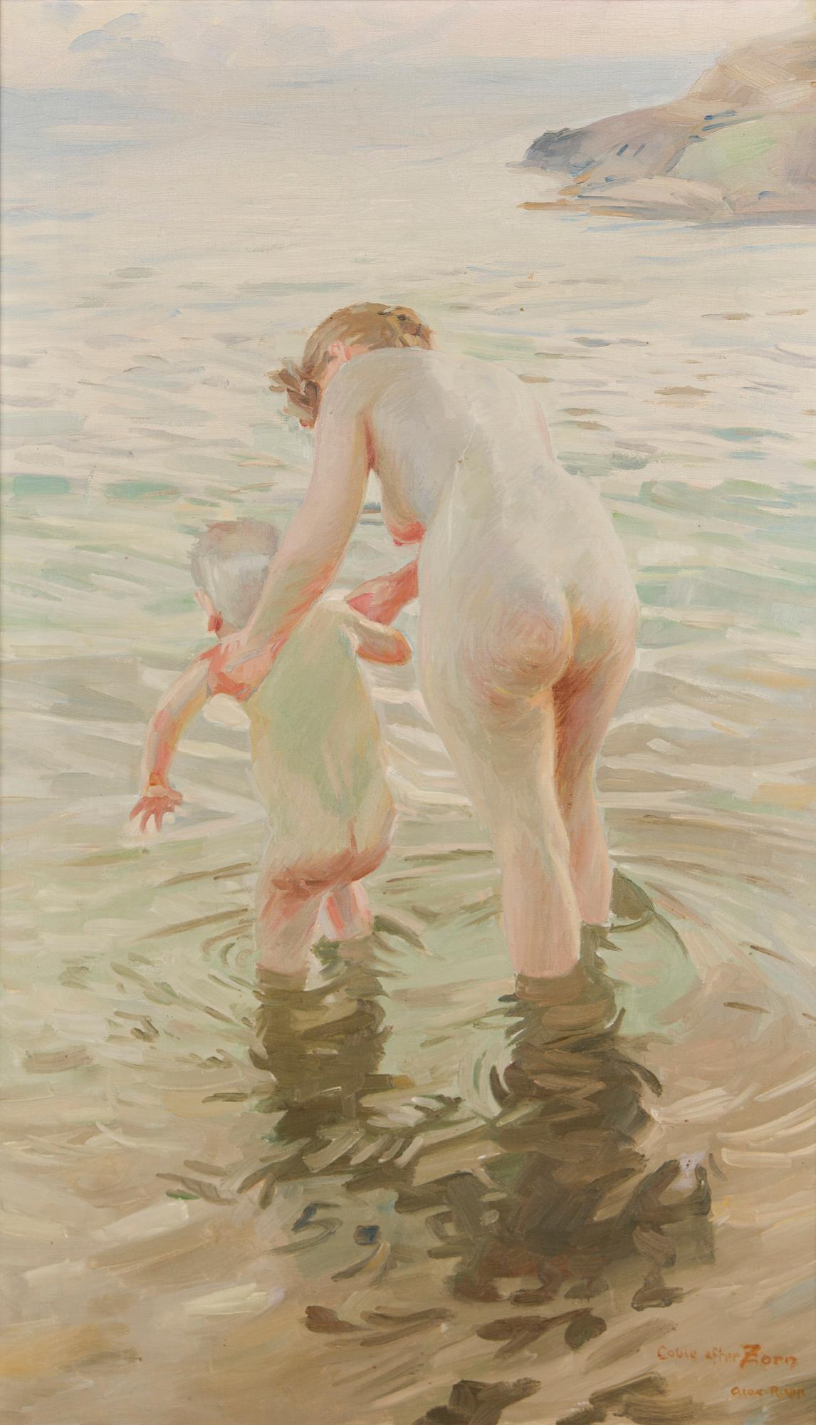 Alex Rapp, copy after Zorn, bathing time.