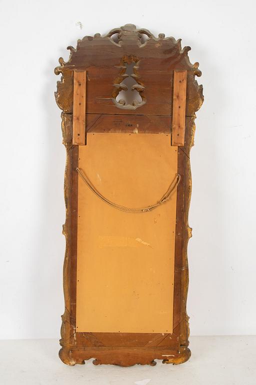 A Swedish Mirror by Jacob Hallengren, Gävle, active 1847-1878.