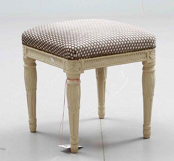 TABURETT, gustavianskt provinsarbete omkr 1800.