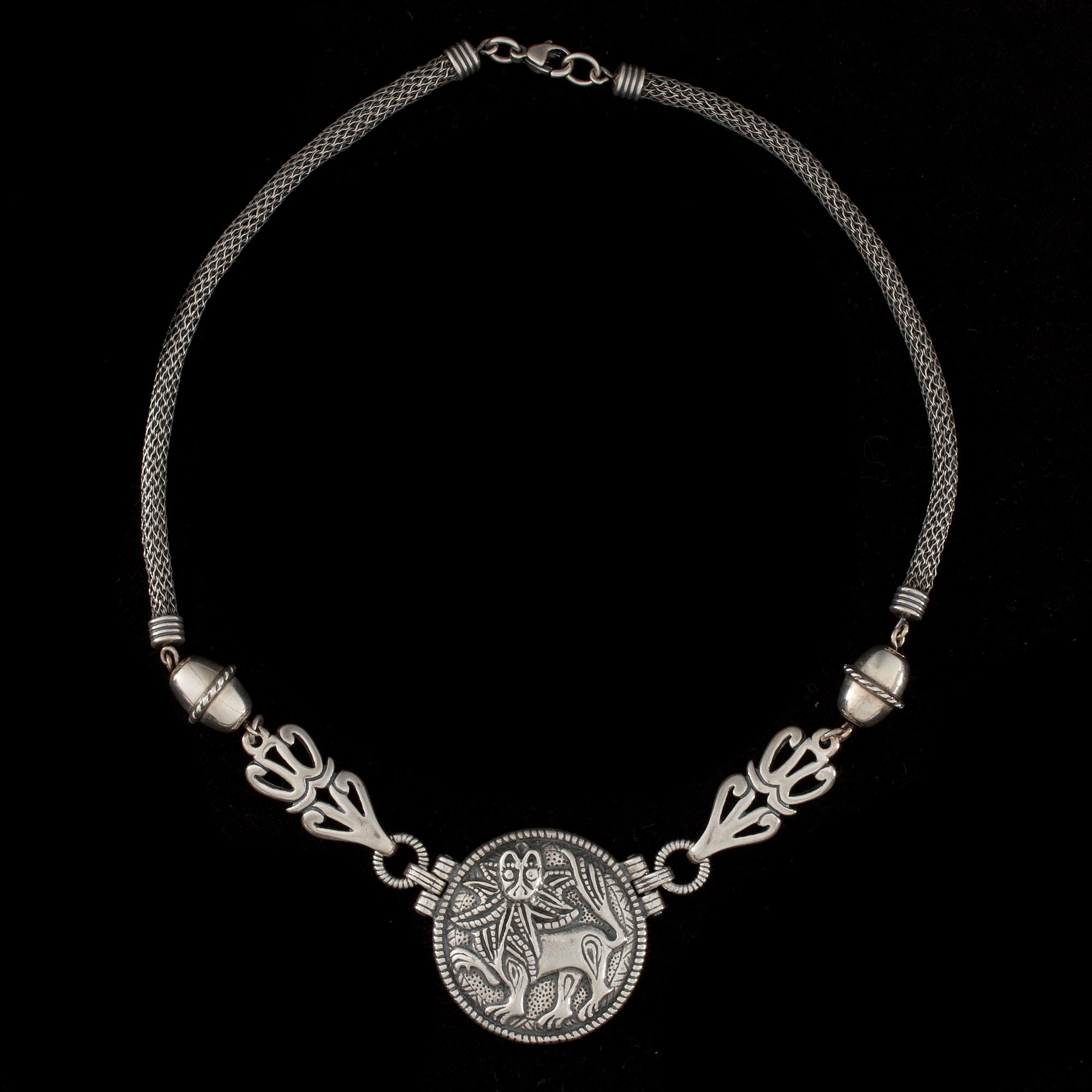 HALSSMYCKE, silver. "Sollejonet", Kalevala Koru.