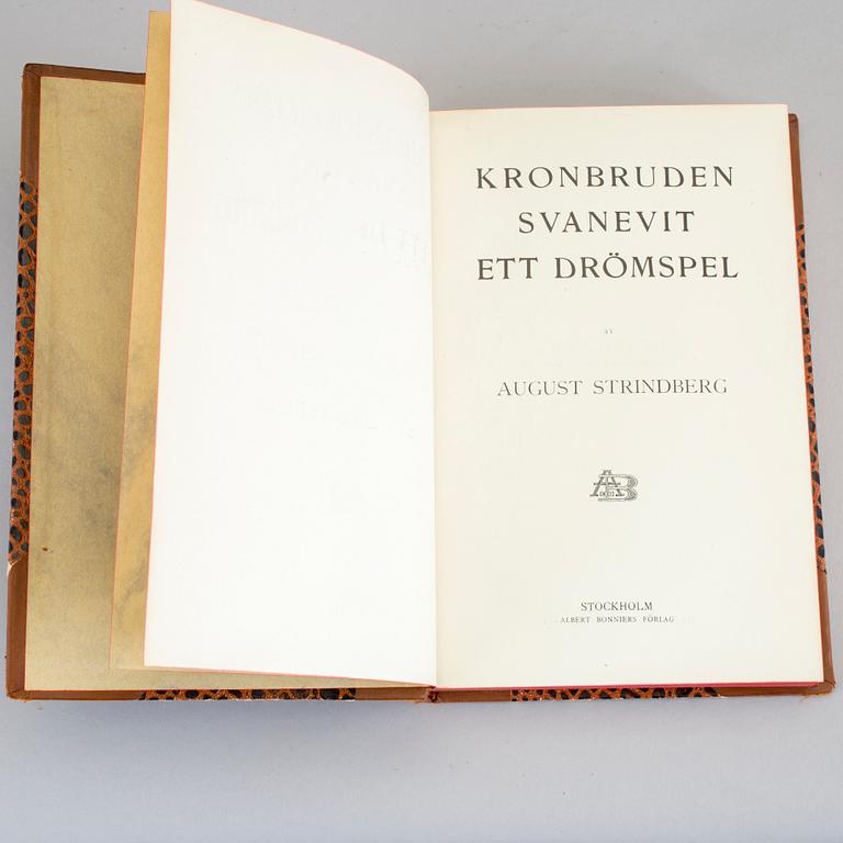 AUGUST STRINDBERGS SAMLADE VERK, 55 vol, 44 delar, Albert Bonniers förlag, Stockholm, 1913-20.