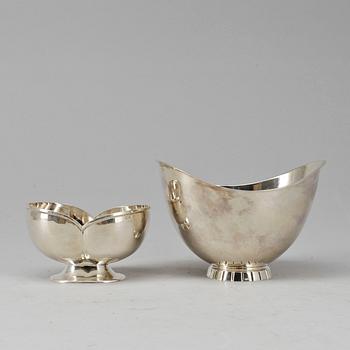 SKÅLAR, 2 st, sterlingsilver, 1900-tal. Vikt ca 240 gram.