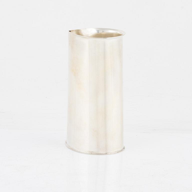 Rolf Lindståhl, a sterling silver vase, Stockholm 1988.