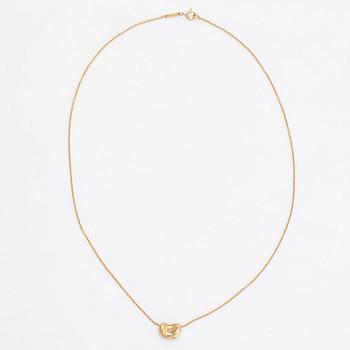 Tiffany & Co, Elsa Peretti, an 18K gold 'Bean' necklace.