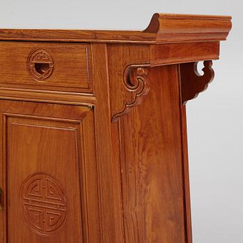 A Chinese hardwood cabinet, second half of the 20th century.