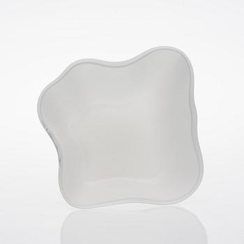 ALVAR AALTO, GLASSKULPTUR, 4 DELAR. Aalto-blomman. Sign. Alvar Aalto. Iittala 1980/90-talet.
