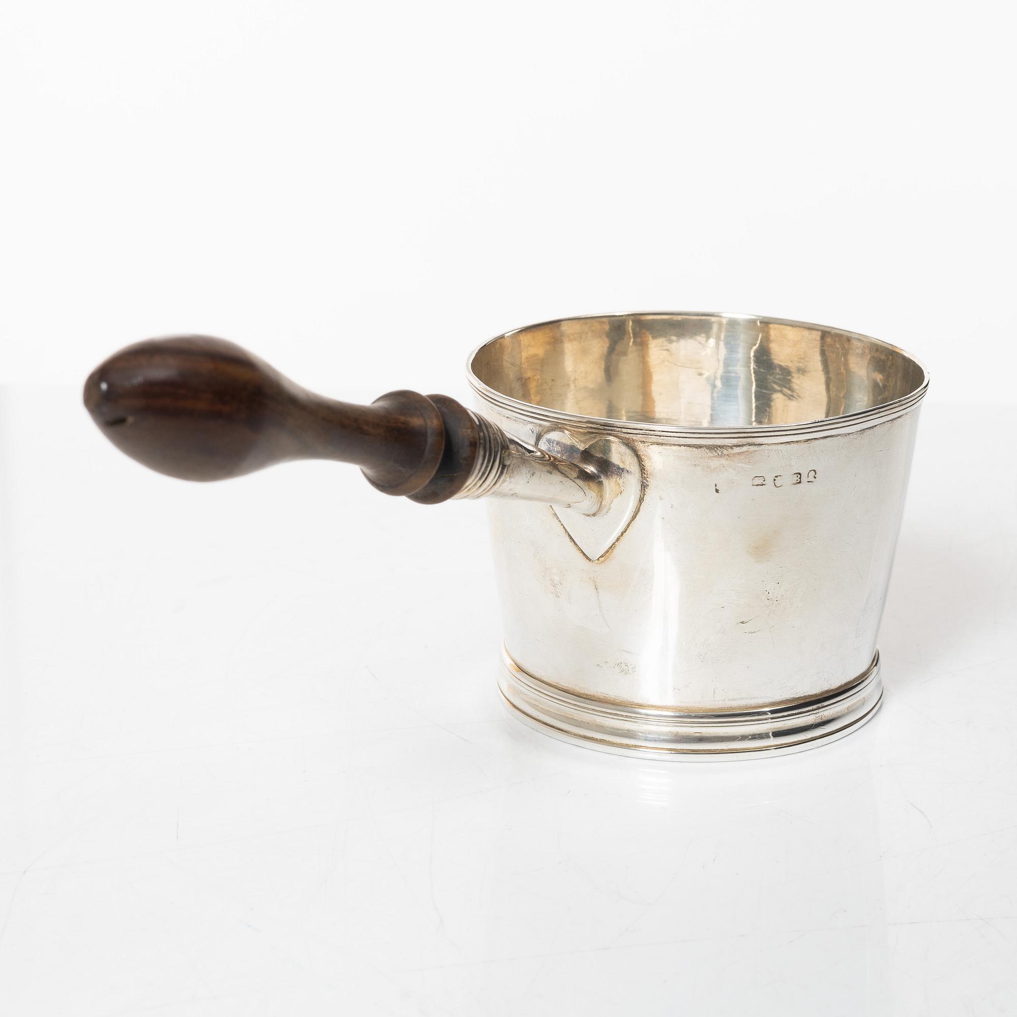 An English silver Brandypan, London 1797, Swedish import mark.