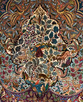 Matto, Kashmar, noin 385 x 300 cm.