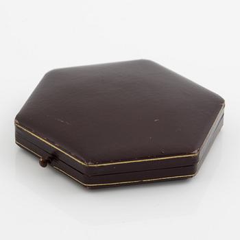 Bracelet in 18K gold with cabochon-cut emeralds, 1920s.