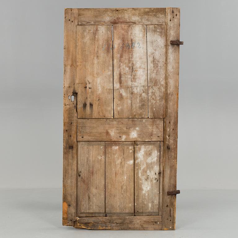 a pine door from around 1800.
