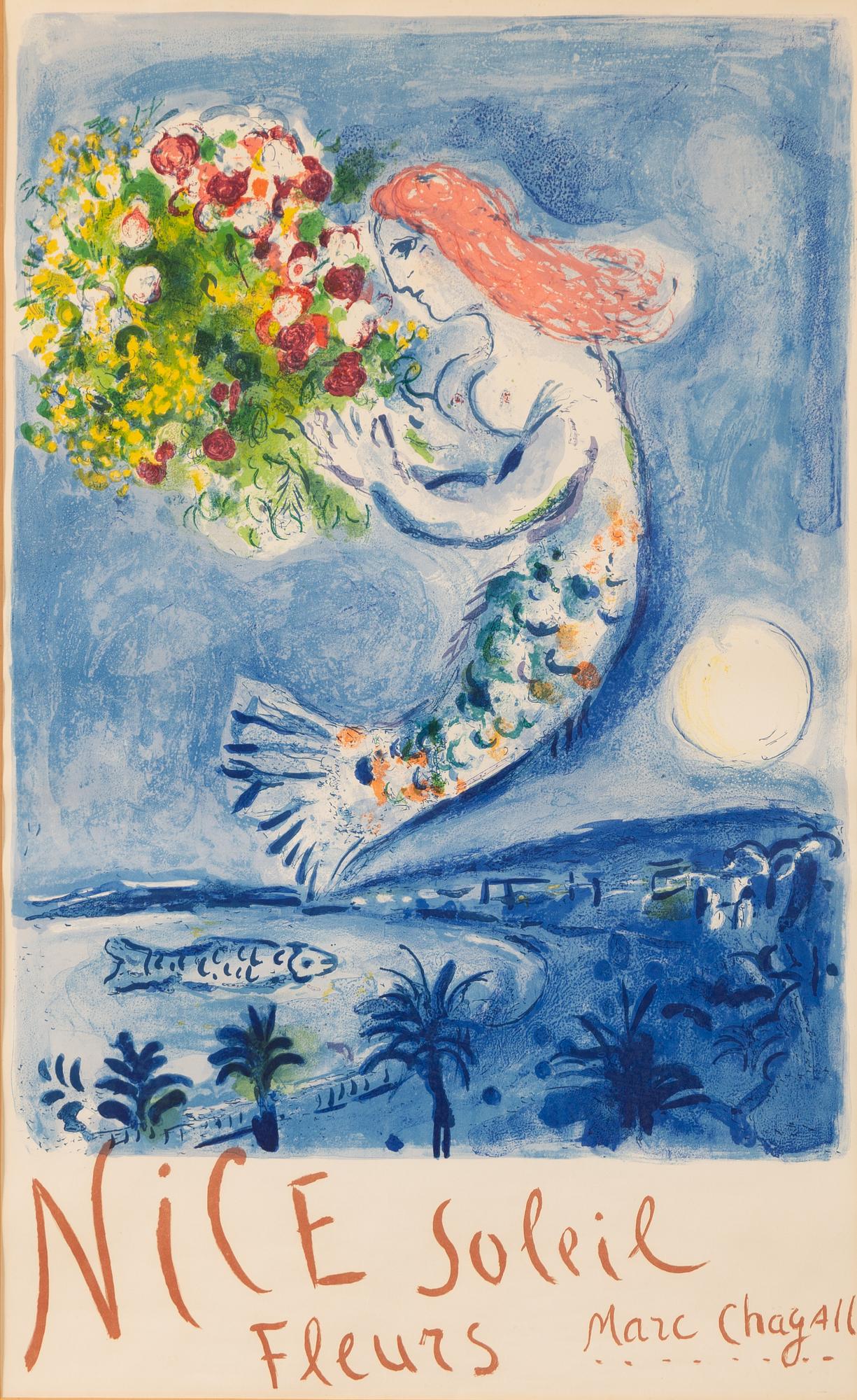 Marc Chagall, "La Baie des Anges" (Nice Soleil Fleurs)".