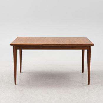 A teak dining table, Scandinavia, 1950's/1960's.