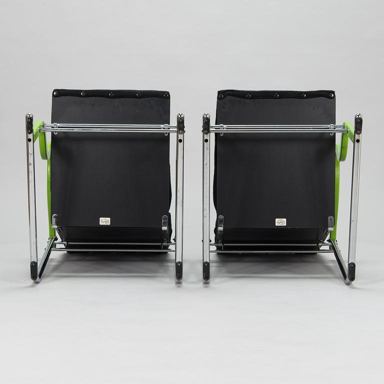 Yrjö Kukkapuro, a pair of 1980's 'Experiment' armchairs for Avarte.