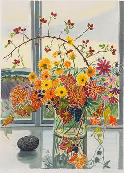 Mona Huss Walin, Still life with an autumn bouquet.
