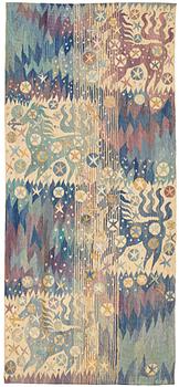 210. Barbro Nilsson, A TAPESTRY, "Forsar - Forsande vatten", a tapestry variant, ca 247,5 x 110 cm, signed AB MMF BN.