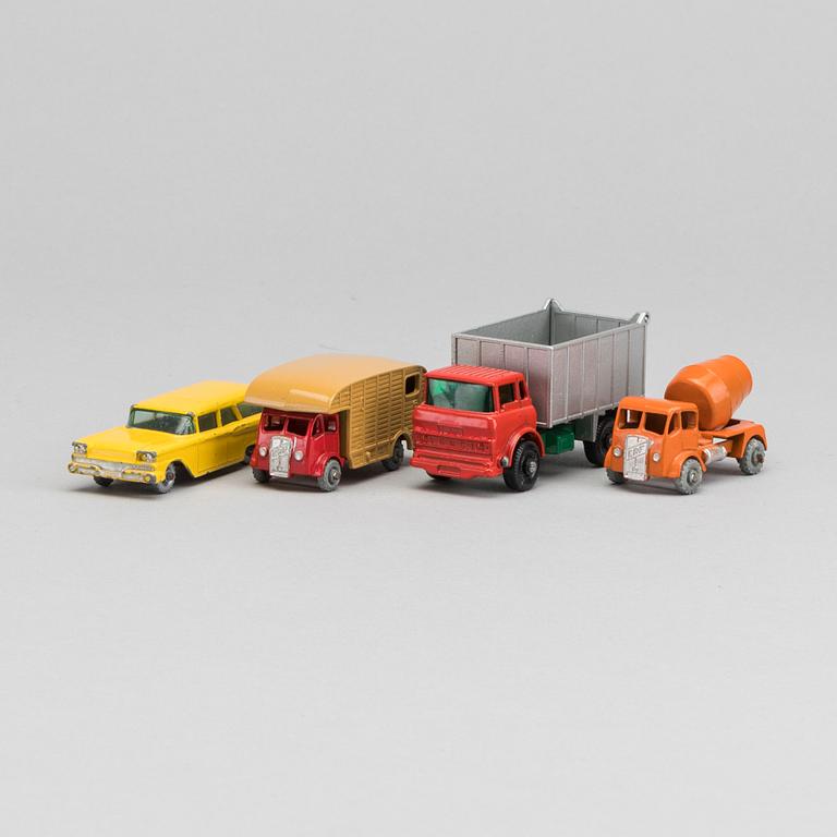 LESNEY MATCHBOX SERIES FOUR CARS.