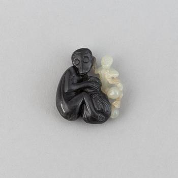 A 19th century nephrite figurine.