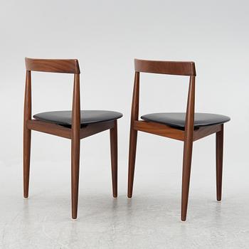Hans Olsen, a dining table and four chairs, Frem Røjle, Denmark, 1950's.