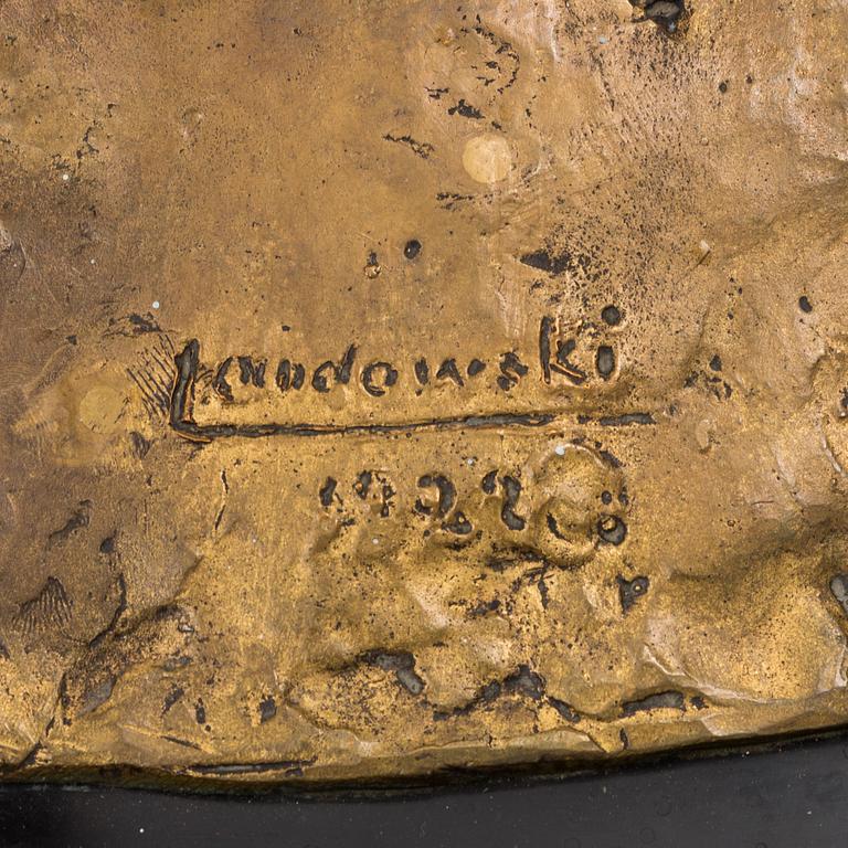 A Paul Landowski bronze sculpture signed Landowski and dated 1922.