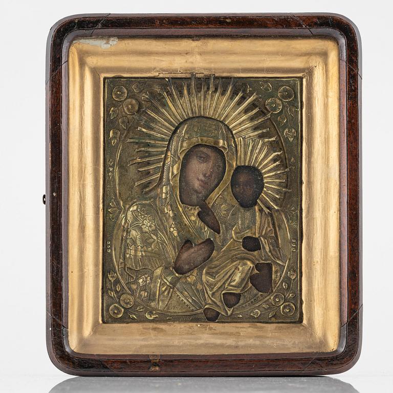 Icon Russia, 19th Century with oclad.