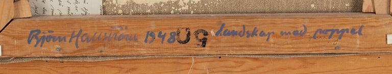 Björn Hallström, oil on canvas, signed and dated 1948 verso.