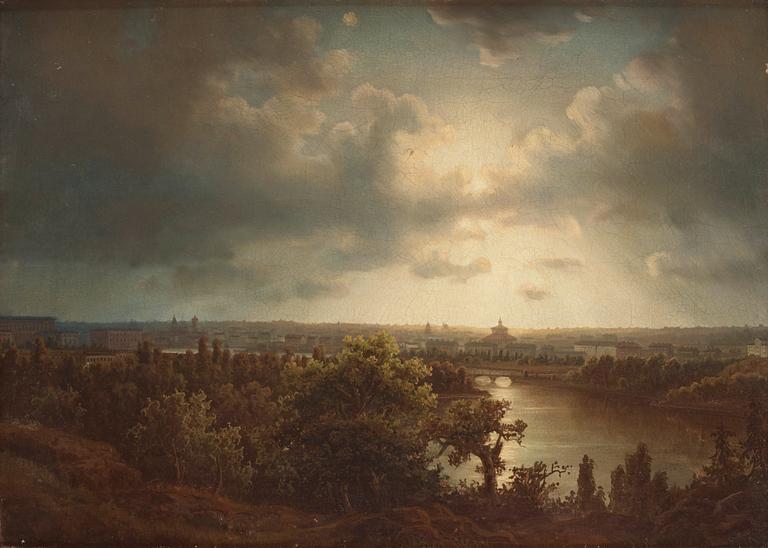 Carl Johan Fahlcrantz, Sunset over Stockholm.