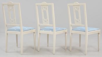 STOLAR, 6 st, gustaviansk stil, 1900-tal.
