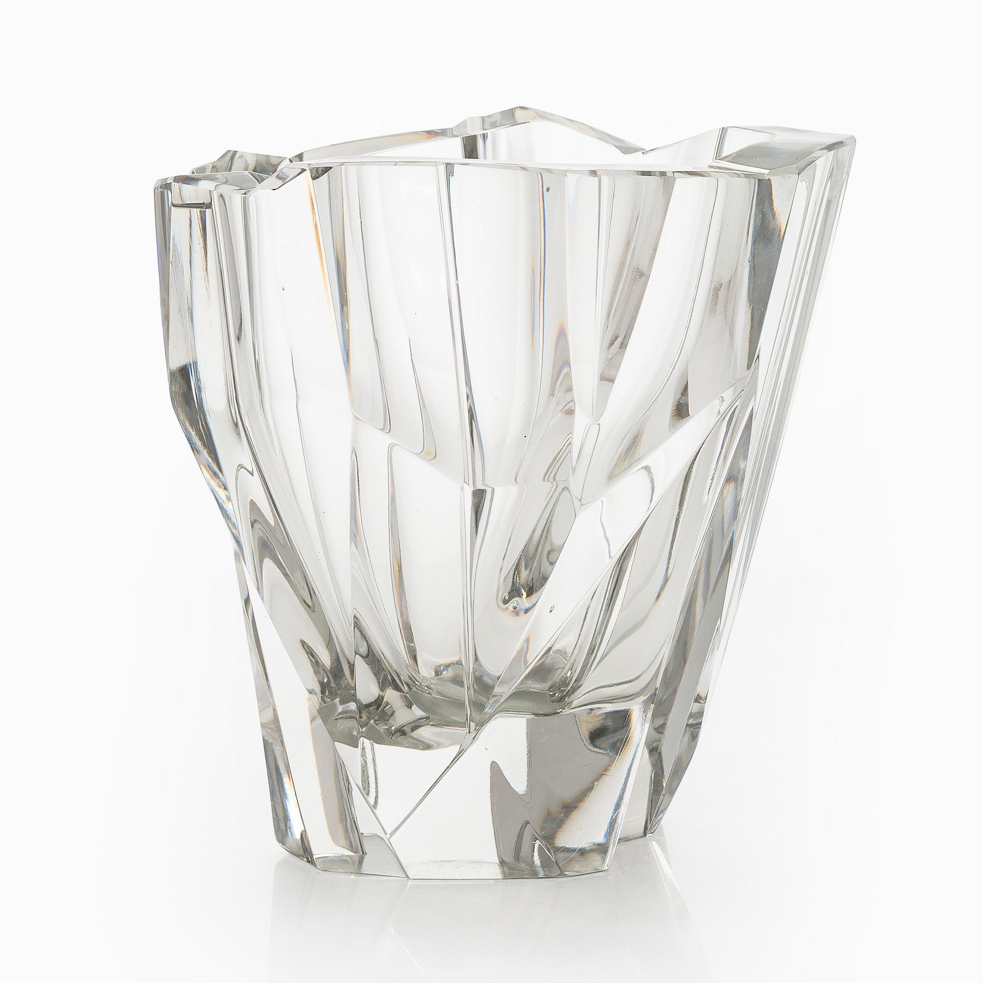 Tapio Wirkkala, vas, "Isberg", signerad Tapio Wirkkala Iittala 57.