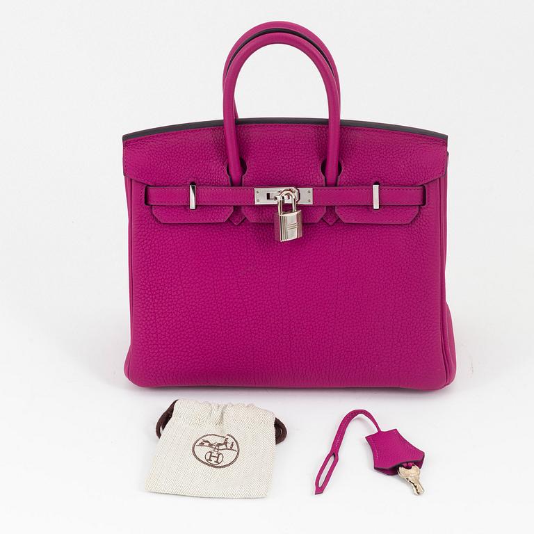 Hermès, a Rose Pourpre Togo leather 'Birkin 25' handbag, 2018.