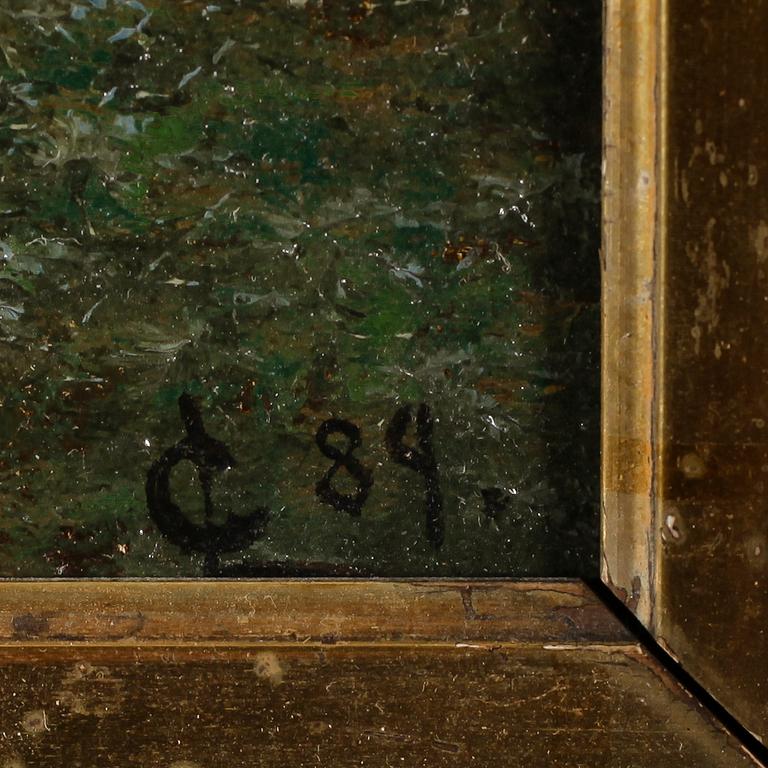 CARL LEVEAU, olja på duk, monogramsignerad.
