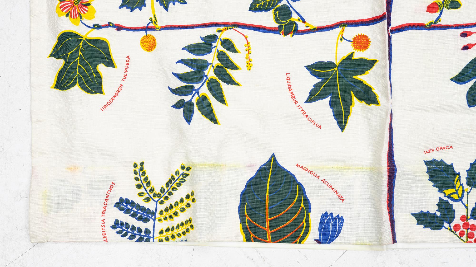 Josef Frank, a pair of "US Tree" curtains, Firma Svenskt Tenn, Sweden.