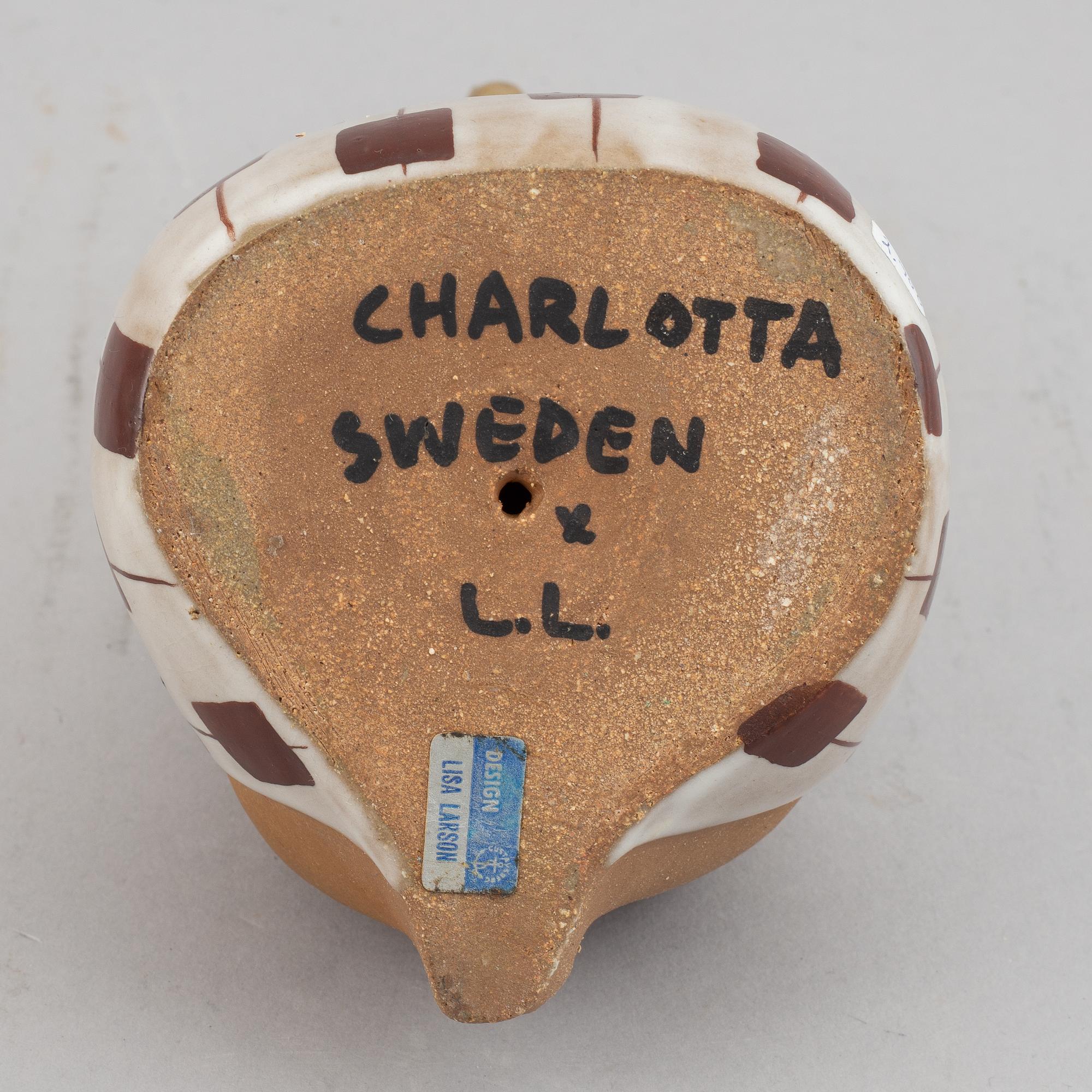 Lisa Larson,a 'Charlotta' stoneware figurine, Gustavsberg.