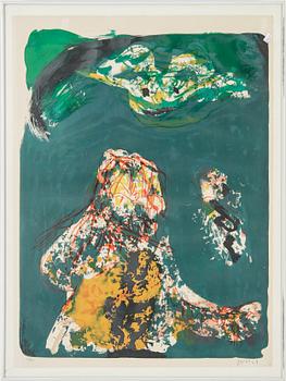 Asger Jorn · ASGER JORN, färglitografi, signerad och numrerad 67/75, daterad -69.