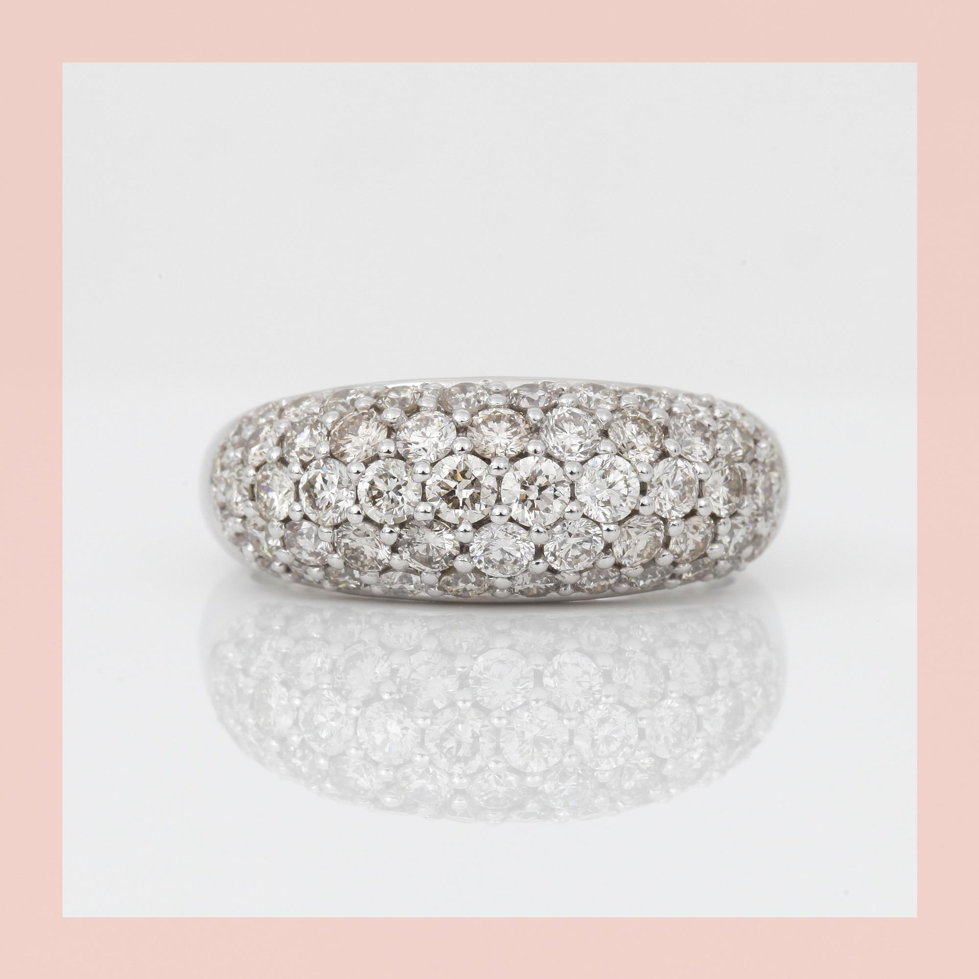 RING with brilliant-cut diamond diamonds, circa 1.70 cts.