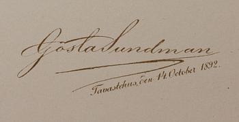 GÖSTA SUNDMAN, Finlands fiskar, The Fishes of Finland, publicerad av G. W. Edlund, Helsingfors, 1883-1893.