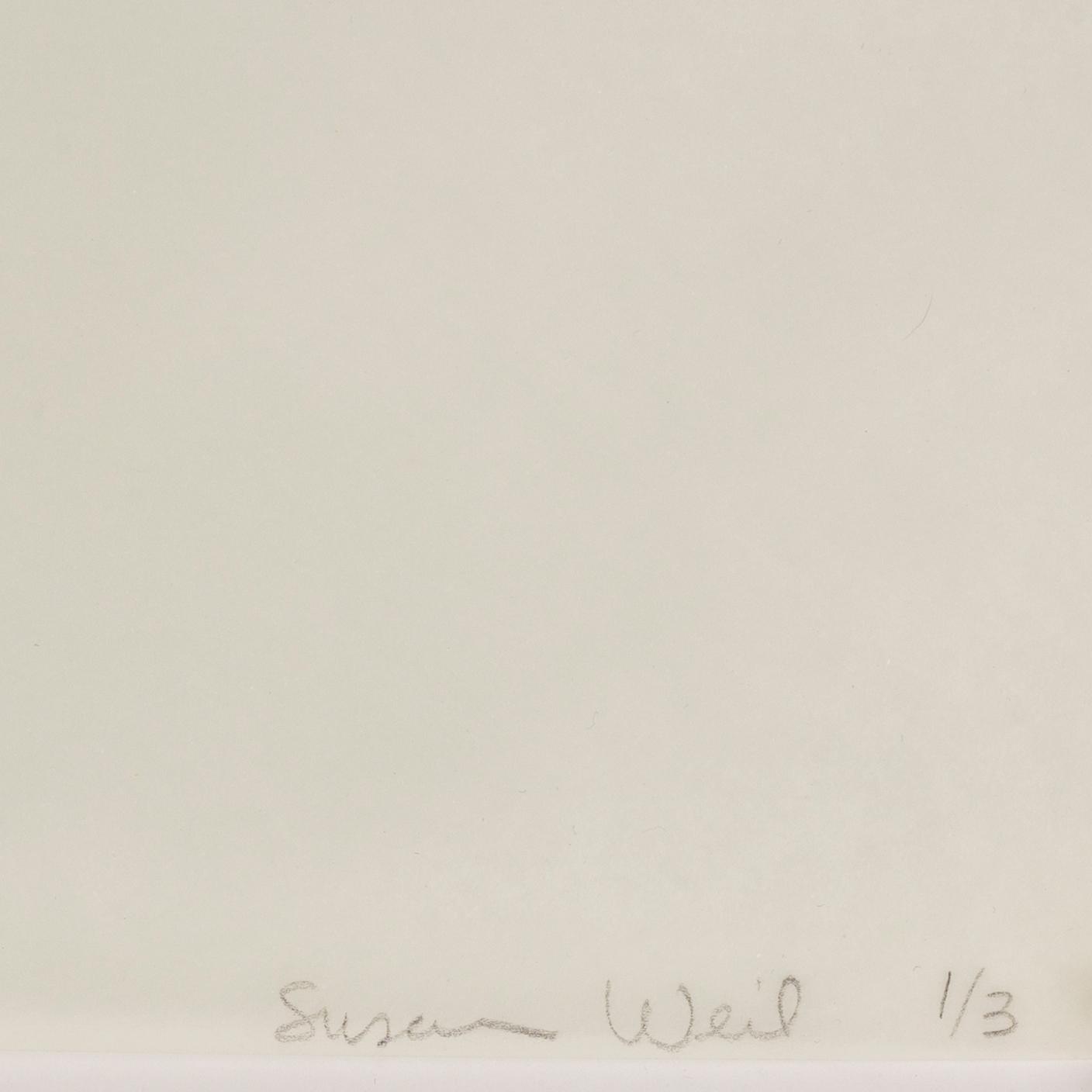 Susan Weil, mixed media on greaseproof paper, 1976, signed 1/3.