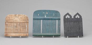 BANDSKENORM, 3 st, allmoge, 1800/1900-tal.