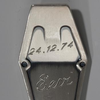 SKEDAR, 27 delar, silver "Suomi-serien" Kultateollisuus, Åbo 1990-1996. Tot. vikt ca 635 g.