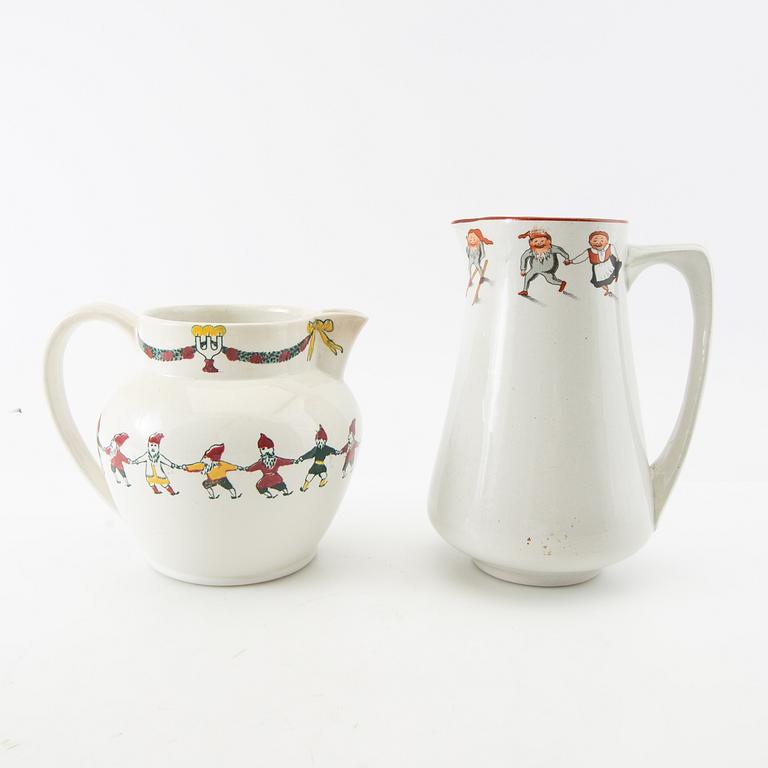 Service pieces 9 pcs Gefle/Gustavsberg early 20th century.