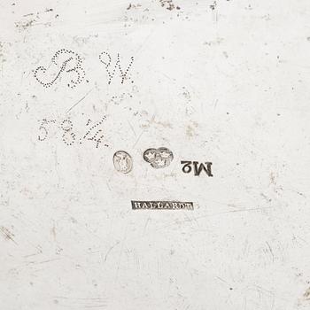 A Swedish late Gustavian silver tea-pot, mark of Johan Abraham Hallard (Hallardt), Stockholm 1794.