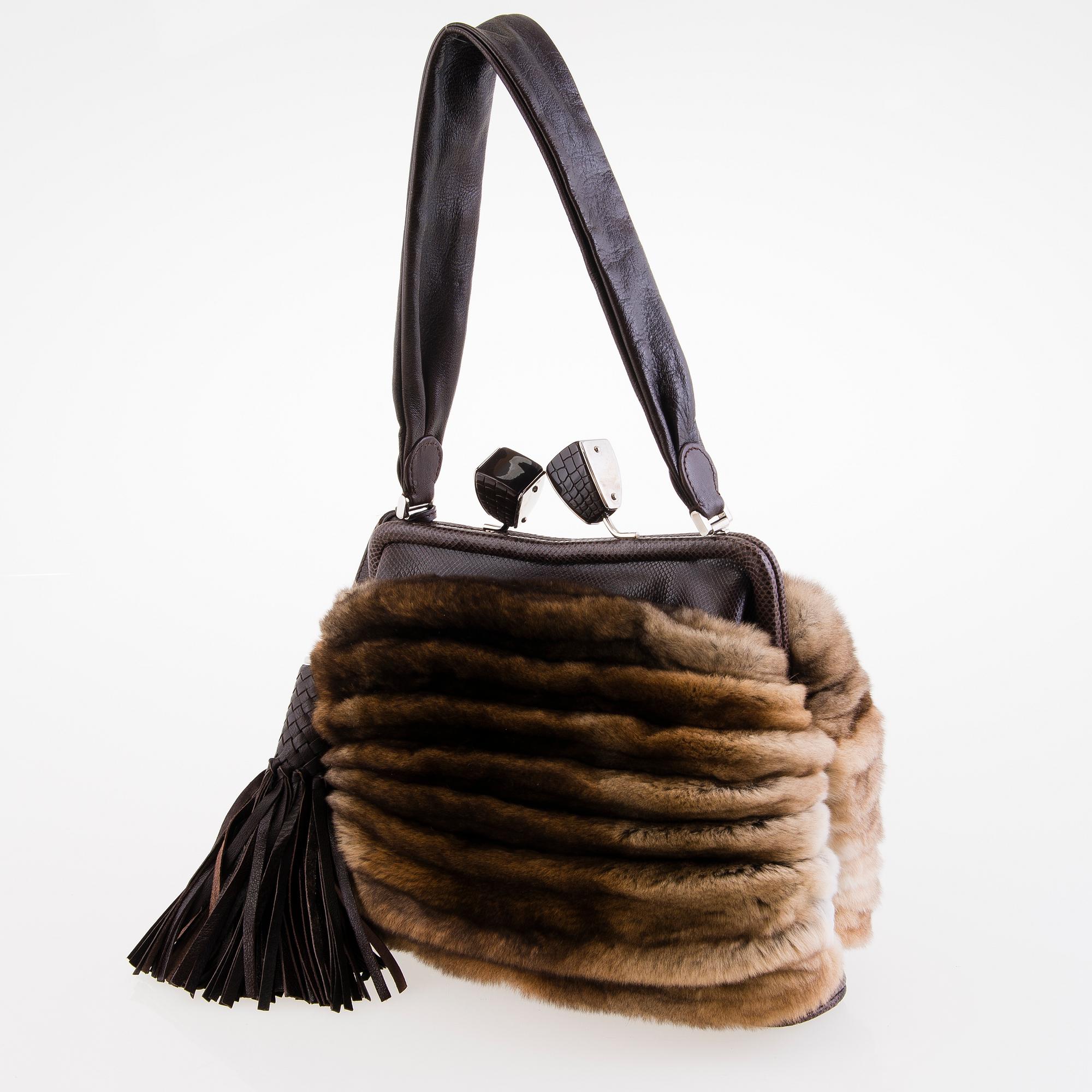 Ferragamo fur bag online