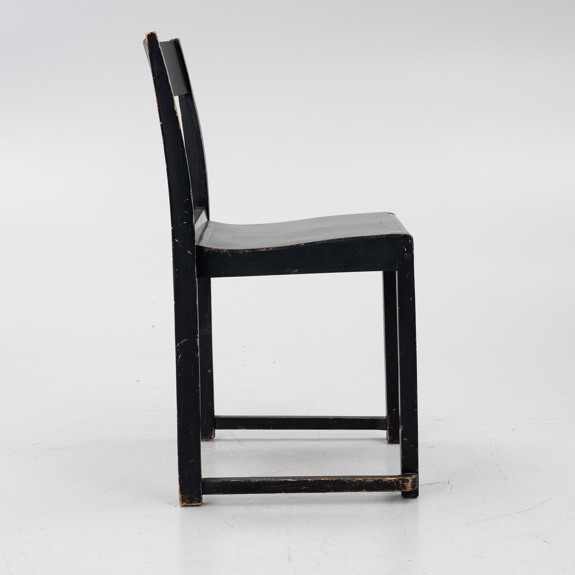 Sven Markelius, ‘Orkesterstolen’, 6 chairs, mid-20th century.