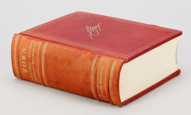 BOK, "Zorn tecknaren, målaren, etsaren, skulptören" av Gerda Boëthius. Stockholm/Nordisk rotogravyr, 1949.
