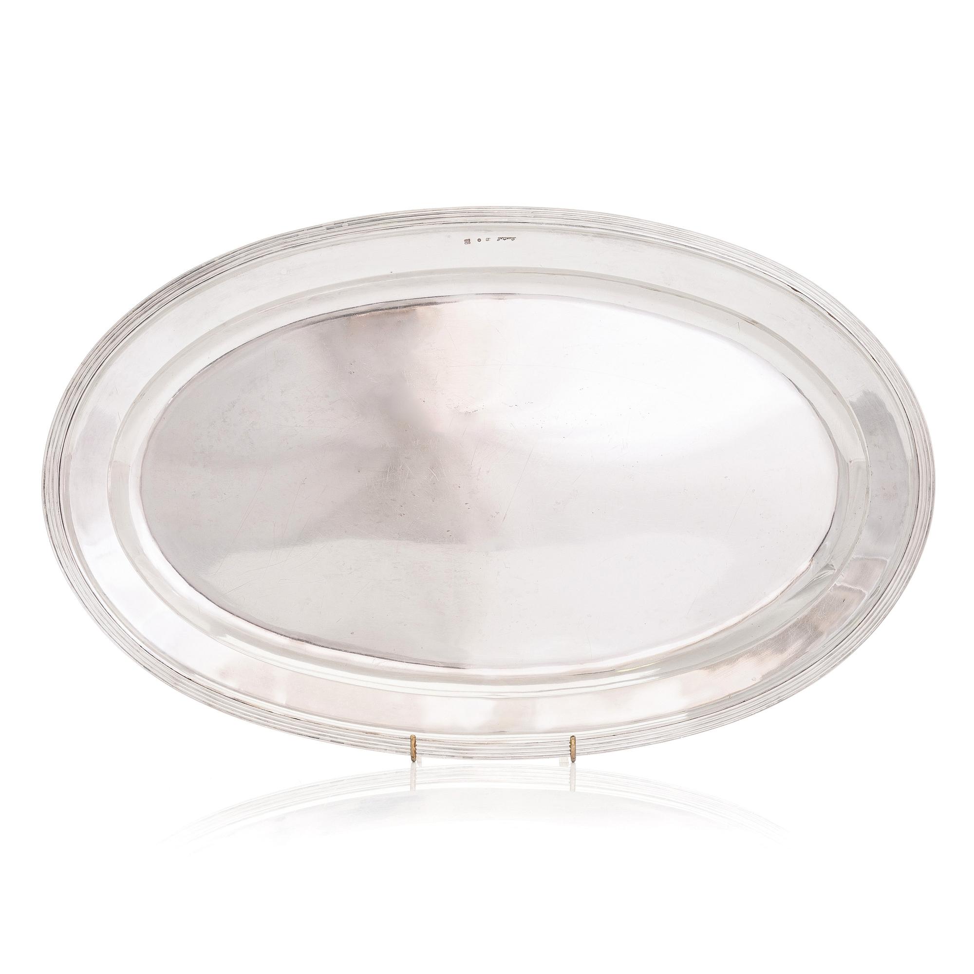 J.T. Buntzell, a silver serving dish, Saint Petersburg 1832.