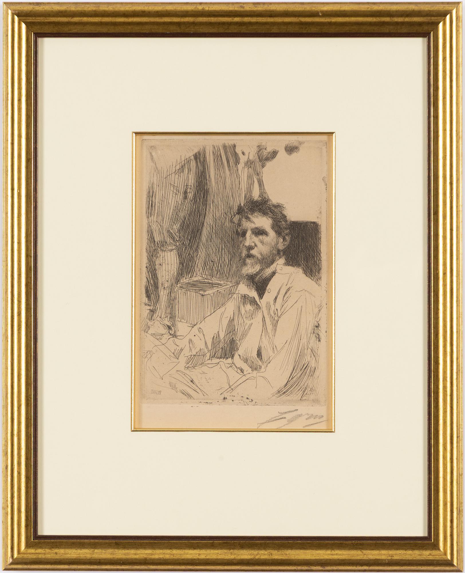 Anders Zorn, "August Saint Gaudens I".