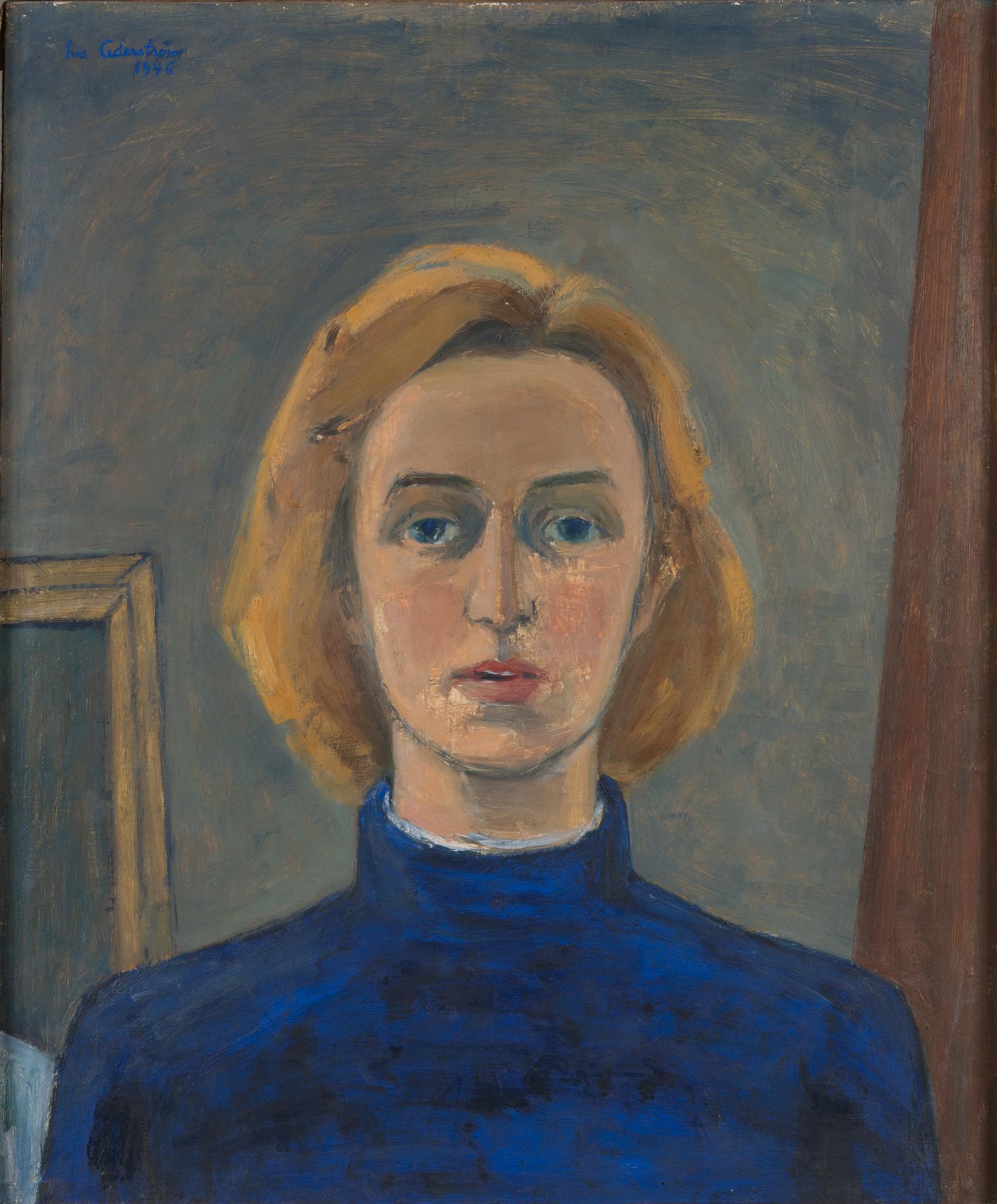Eva Cederström, oil on canvas, signed and dated 1946.