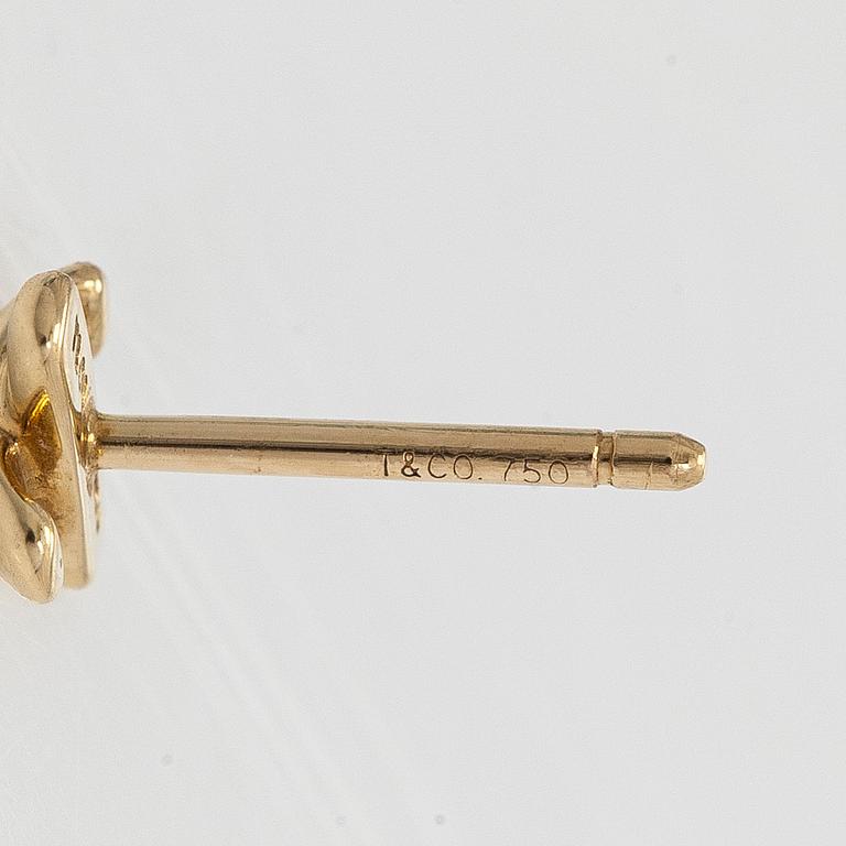 Tiffany & Co, örhängen, "Cross Stitch", 18K guld.