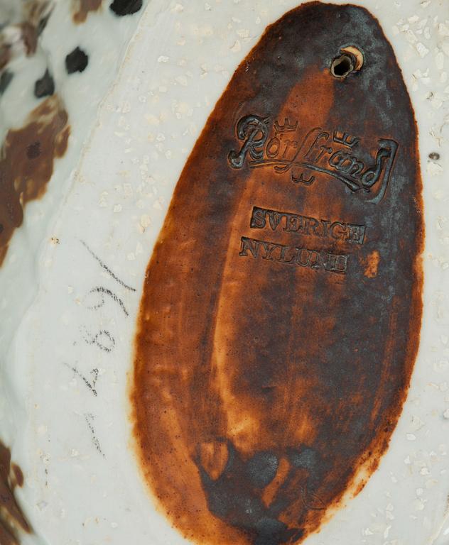 Gunnar Nylund, skulptur, "Gondol-snäcka", Rörstrand 1940-50-tal.